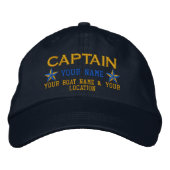 Gepersonaliseerde Captain Stars Ball Pet borduurwe (Voorkant)