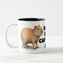 Gepersonaliseerde Capybara-Mok Tweekleurige Koffiemok