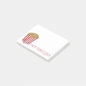 Gepersonaliseerde Caramel Pop Corn Popcorn Junk Fo Post-it® Notes (Schuin)