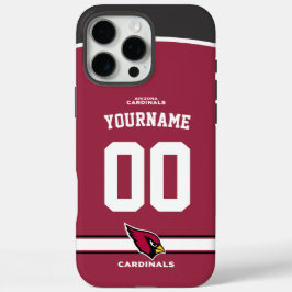 Gepersonaliseerde Cardinals Jersey Amerikaans Foot iPhone 16 Pro Max Hoesje