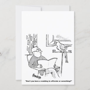 Gepersonaliseerde Cartoon bruiloft uitnodiging