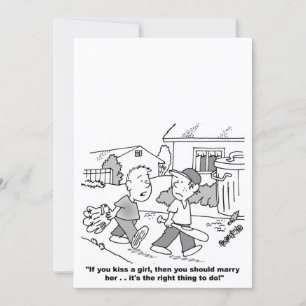 Gepersonaliseerde Cartoon huwelijksuitnodigingen Kaart