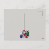 Gepersonaliseerde Cartoon Kerst Olifant Feestdagenkaart (Achterkant)