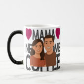 Gepersonaliseerde Cartoon Paar Mok ideaal voor de  (Links)