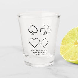 Gepersonaliseerde Casino Bachelor Party Shot Glas