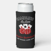 Gepersonaliseerde Casino Las Vegas Bachelorette Pa Seltzer Blikjeskoeler (Seltzer Voorkant)