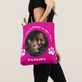 Gepersonaliseerde Cat Canvas tas – Aangepaste foto