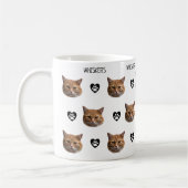 Gepersonaliseerde Cat Face Foto Koffiemok (Links)