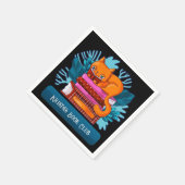 Gepersonaliseerde Cat goedgekeurde boeken Servet (Hoek)