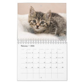 Gepersonaliseerde Cat Lovers Familie Custom 2026 F Kalender (Feb 2026)