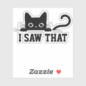 Gepersonaliseerde Cat Meme Sticker, ik zag dat Sticker (Vel)