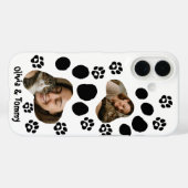 Gepersonaliseerde Cat Paw Print Foto Telefoonhoes Case-Mate iPhone Case (Achterkant (horizontaal))