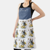 Gepersonaliseerde Cat Sunflower All-Over Print Sch Schort (Insitu)