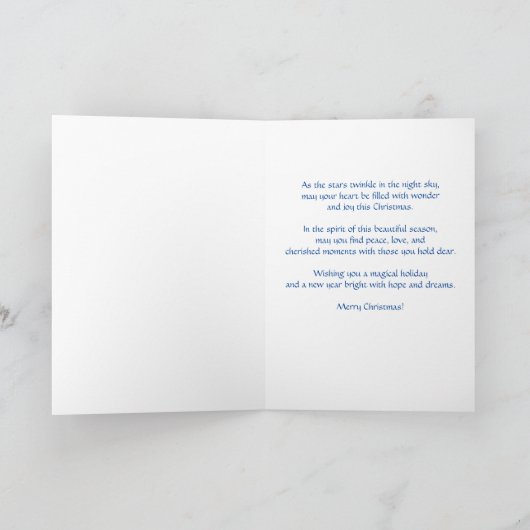 Gepersonaliseerde  Cat Xmas Kaart (Binnen)