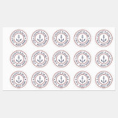 Gepersonaliseerde Catch of the Day Logo Round Labe Labels (Vel)