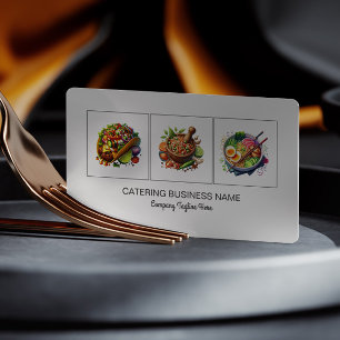 Gepersonaliseerde catering bedrijf visitekaartje