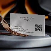 Gepersonaliseerde catering bedrijf visitekaartje