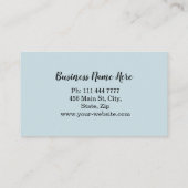 Gepersonaliseerde Catering Chef Visitekaartje (Achterkant)