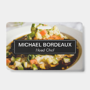 Gepersonaliseerde cateringbedrijf met eigen foto's badge