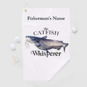 Gepersonaliseerde Catfish Whisperer Light Gevist h Golfhanddoek (Insitu)