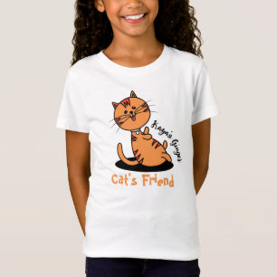 Gepersonaliseerde Cat's Friend T-Shirt