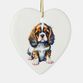 Gepersonaliseerde Cavalier King Charles Spaniel Pu Keramisch Ornament (Rechts)