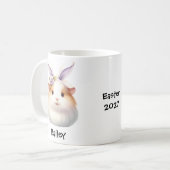 Gepersonaliseerde cavia paas / voorjaar Mok (Voorkant links)