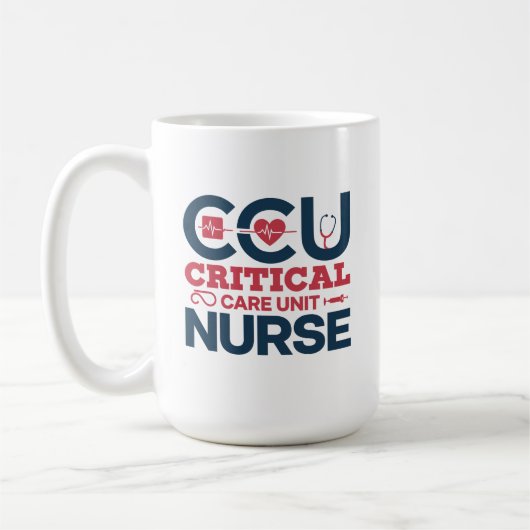 Gepersonaliseerde CCU Nurse Mok (Links)