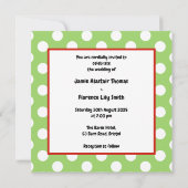 Gepersonaliseerde Celebration Tree Huwelijksuitnod (Achterkant)