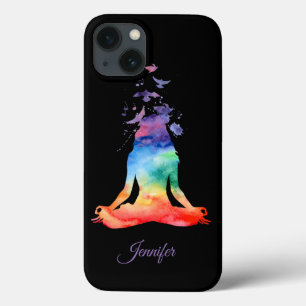 Gepersonaliseerde Chakra Lotus Yoga iPhone Otterbo iPhone 13 Hoesje