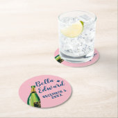 gepersonaliseerde champagne bruiloft onderzetter D (Insitu)