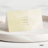 Gepersonaliseerde Champagne Cream Wedding Place ka Kaart