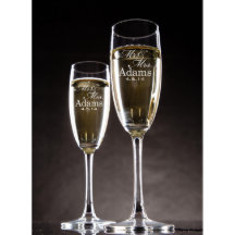 Gepersonaliseerde Champagne Glass Set van Twee