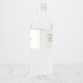 Gepersonaliseerde champagneglazen en harten waterfles etiket (Achterkant)