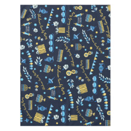 Gepersonaliseerde Chanoeka partij Menorah Dreidel Tafelkleed