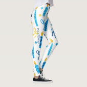 Gepersonaliseerde Chanoeka Pattern Schattigee Work Leggings (Rechts)