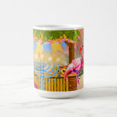 Gepersonaliseerde Chanoeka – Strandthema Tiki Bar Koffiemok (Center)