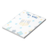 Gepersonaliseerde Chanoeka thema Notitieblok (Linkerzijde)