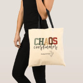 Gepersonaliseerde Chaos Coördinator Boodschappenta Tote Bag (Voorkant (product))