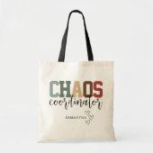 Gepersonaliseerde Chaos Coördinator Boodschappenta Tote Bag (Voorkant)