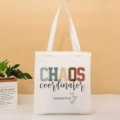 Gepersonaliseerde Chaos Coördinator Canvas tas, Ma Tote Bag