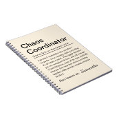 Gepersonaliseerde Chaos Coördinator Definitie Notitieboek (Rechterzijde)