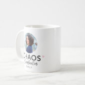 Gepersonaliseerde Chaos Coordinator Moderne Koffie Koffiemok (Voorkant links)