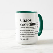 Gepersonaliseerde Chaos-coördinatordefinitie Mok (Voorkant rechts)