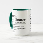 Gepersonaliseerde Chaos-coördinatordefinitie Mok (Voorkant links)