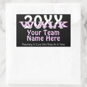 Gepersonaliseerde Charity Walk Sticker (Tas)