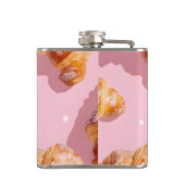 Gepersonaliseerde charmante croissantdelight heupfles (Achterkant)