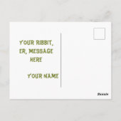 Gepersonaliseerde charmante grappige kerst kikker  briefkaart (Achterkant)