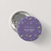 Gepersonaliseerde Charming Floral Wallpaper Ronde Button 3,2 Cm (Voorkant /achterkant)