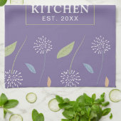 Gepersonaliseerde Charming Floral Wallpaper Theedoek (Gevouwen)